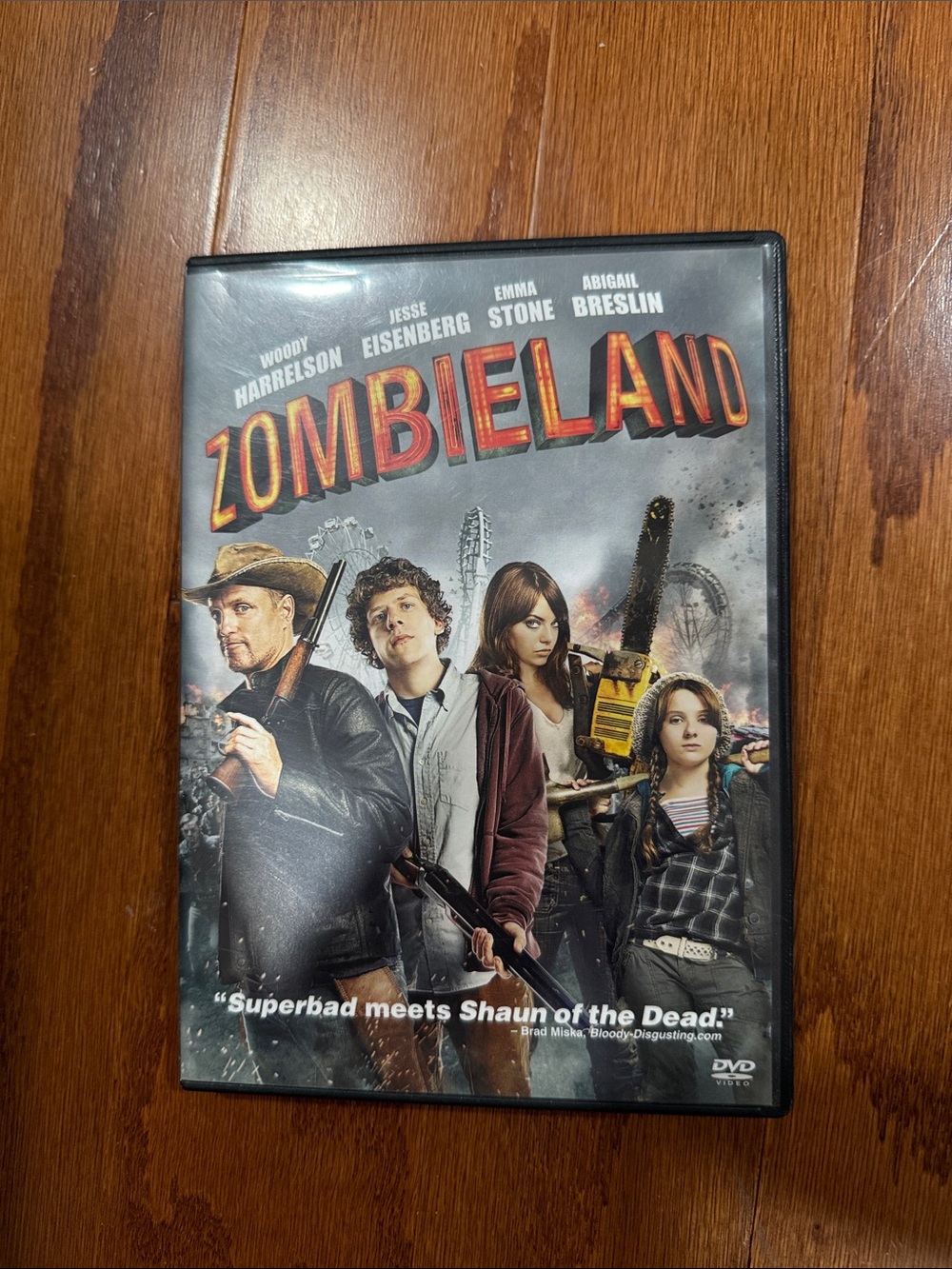 Zombieland DVD Jesse Eisenberg Woody Harrelson Emma Stone Zombie Comedy
